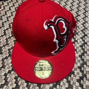 Boston Red Sox New Era Red Baseball Cap Size 8